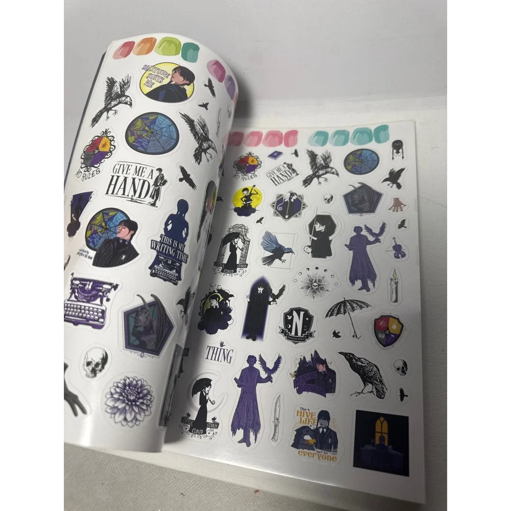 Random House Wednesday Official Sticker Book Kids OS Black Excellent 500+ Pcs
